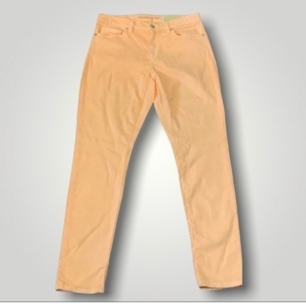 Michael Kors Mid-Rise Izzy Melon Skinny Jeans - Picture 3 of 5
